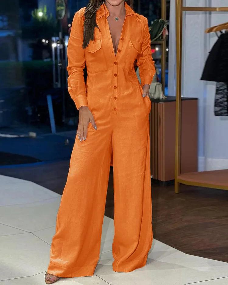 Damen Sommer-Jumpsuit mit Taschen