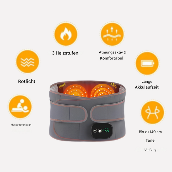 Massagegürtel mit roter Lichtwärme