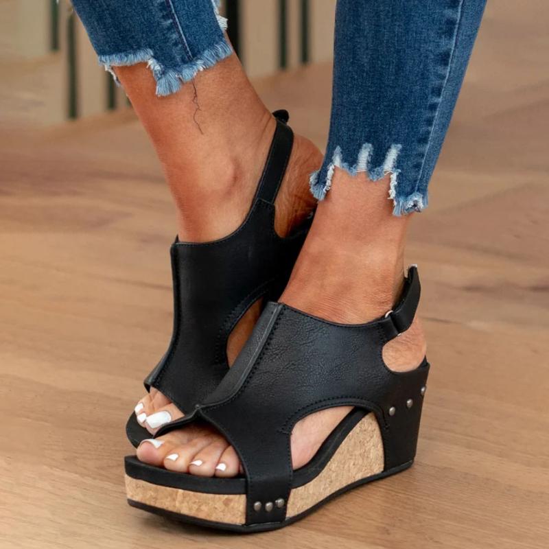 Orthopädische Ledersandalen für Damen mit zusätzlicher Unterstützung