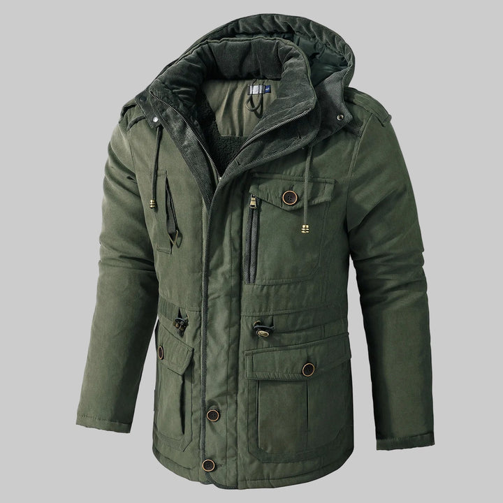 Winterjacke für Herren mit mehreren Taschen – vielseitiges Design für kaltes Wetter