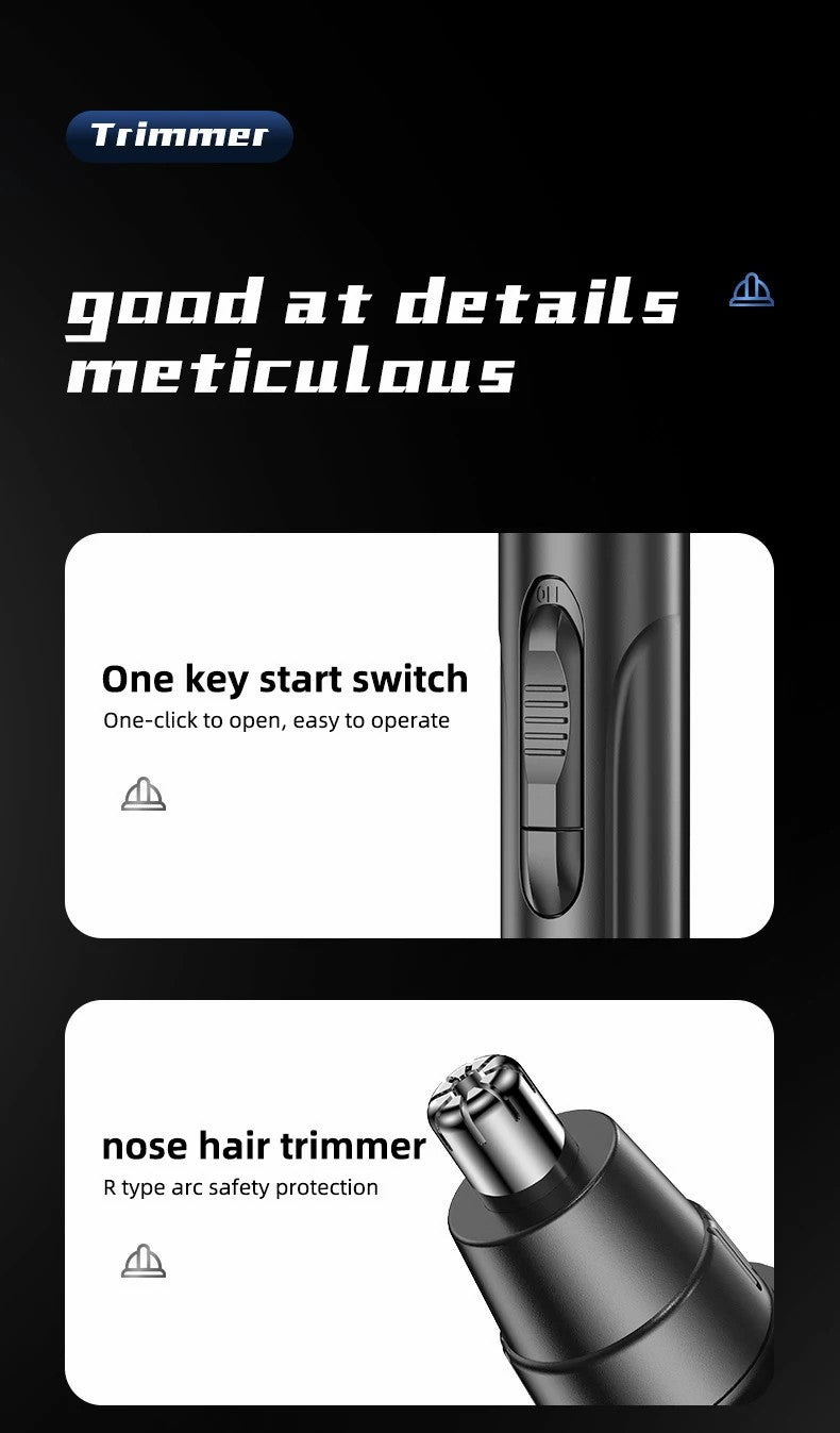 Schmerzfreier Nasen- und Ohrhaartrimmer