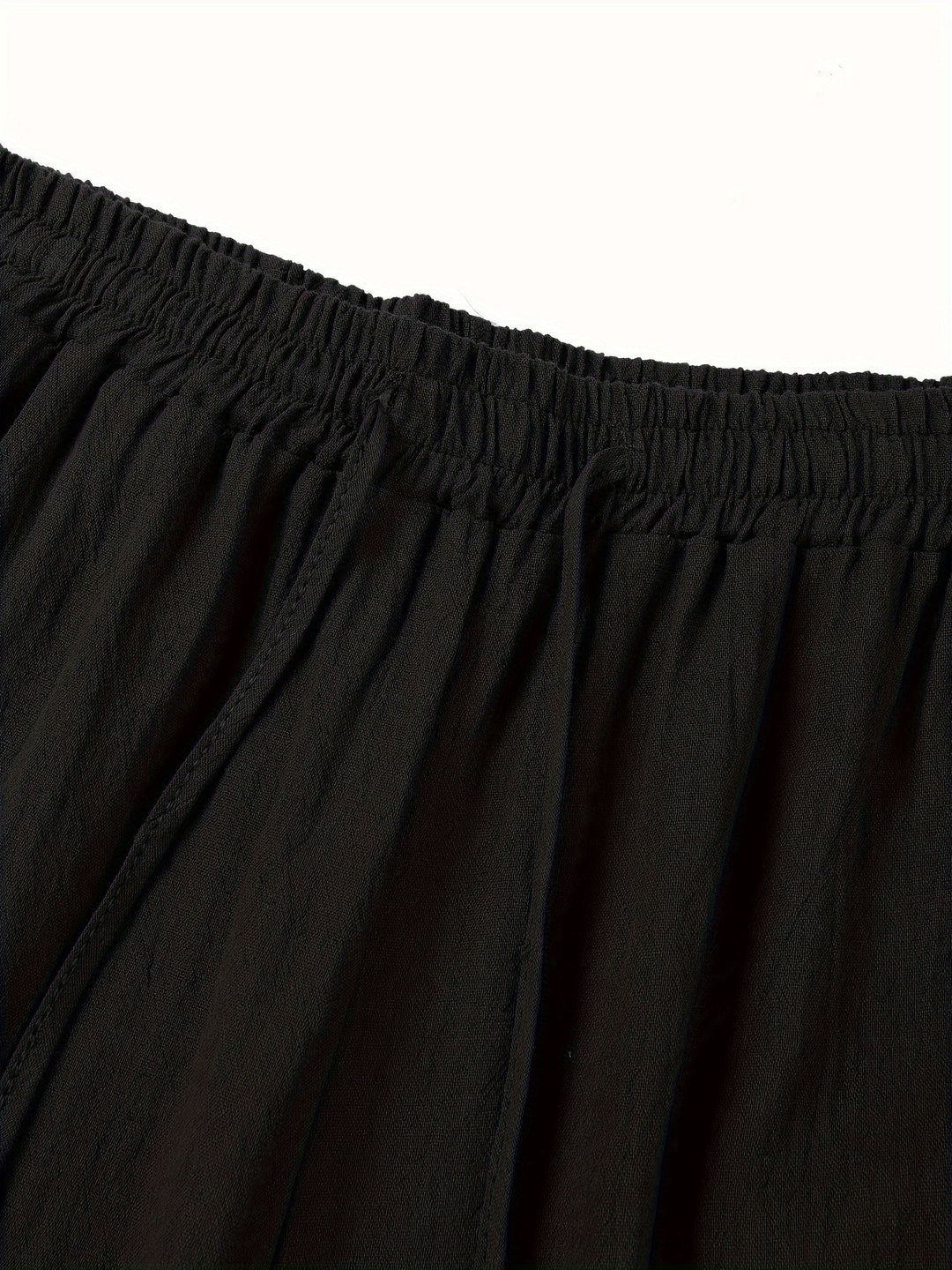 Herren Leinenhose mit elastischem Bund und Taschen für den Sommer