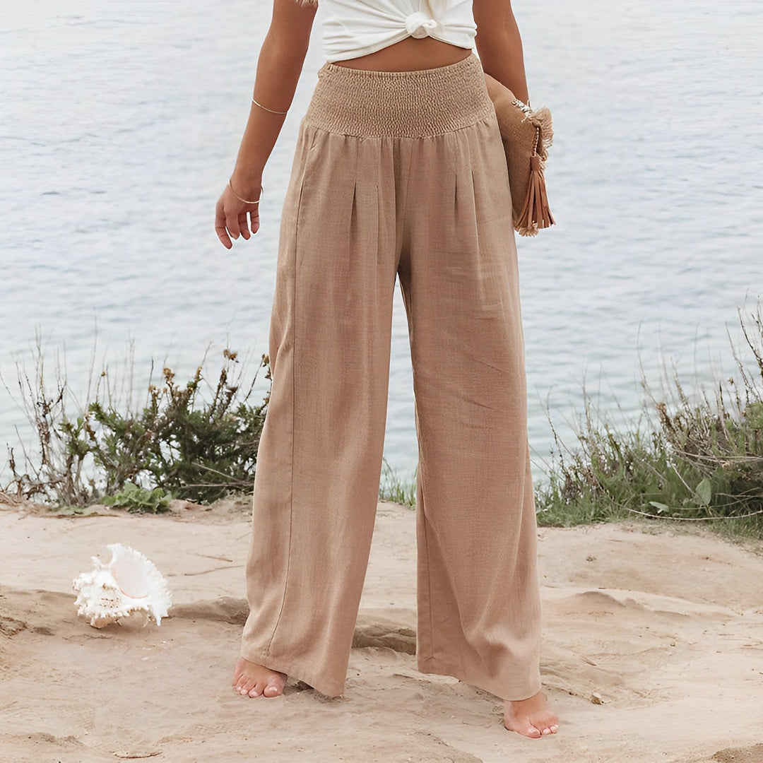 Damen Sommerhose mit weitem Bein
