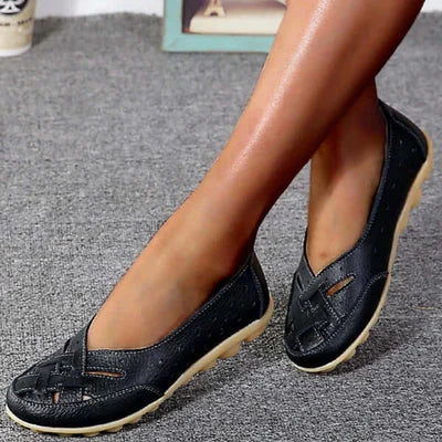 Damen Slip-On-Schuhe aus veganem Leder