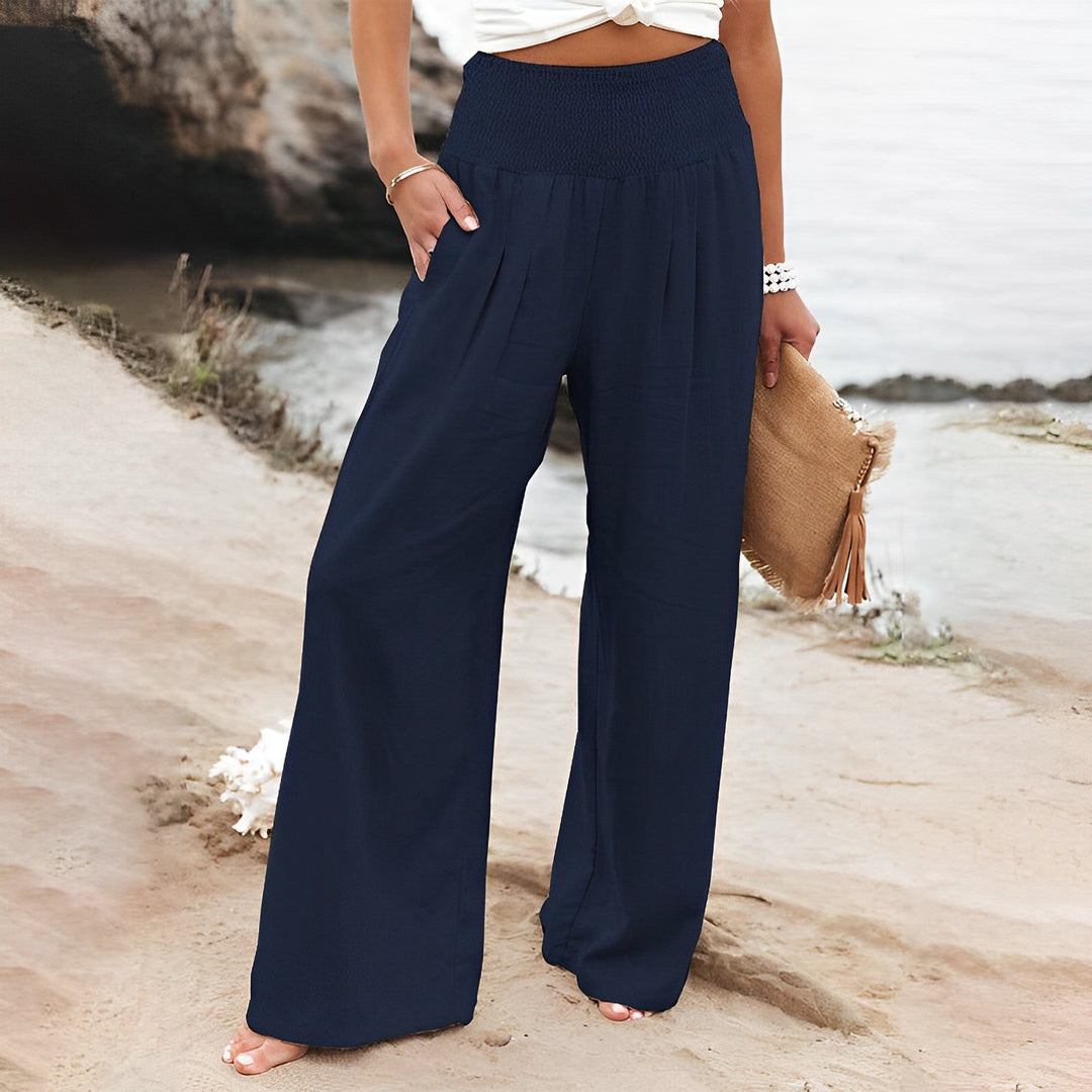 Damen Sommerhose mit weitem Bein