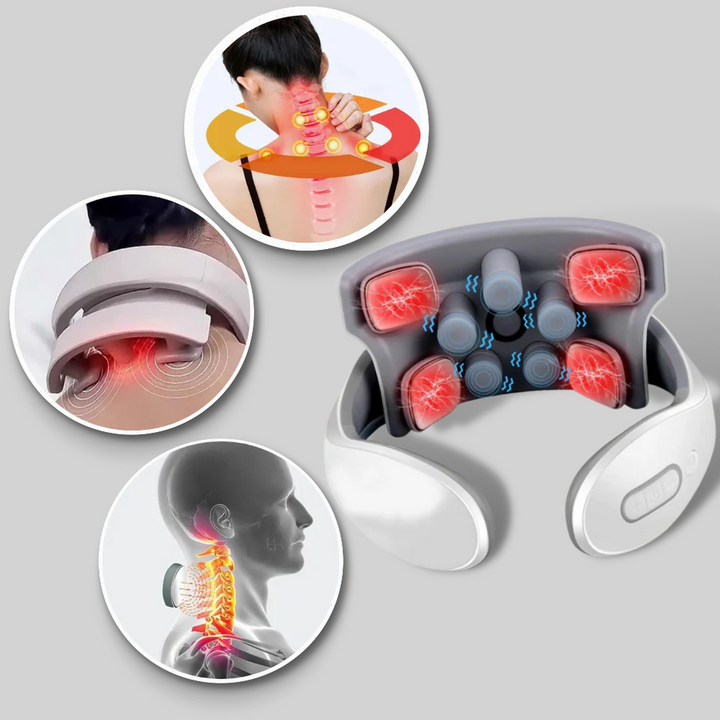 Vierköpfiges Nacken- und Schultermassagegerät