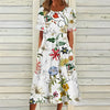 Sommerliches Etuikleid mit Blumenprint