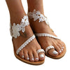 Damen Sommersandalen mit Riemen und Spitzenbesatz