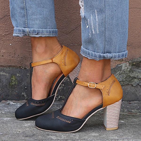 Damen Sommerschuhe mit Knöchelriemen