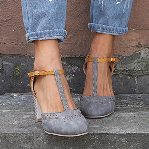 Damen Sommerschuhe mit Knöchelriemen