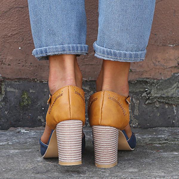 Damen Sommerschuhe mit Knöchelriemen