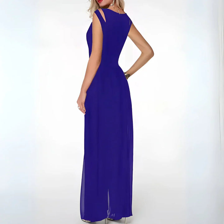 Damen Sommer Jumpsuit mit Cut-Outs an den Schultern
