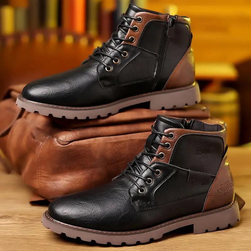 Elegante Herrenstiefel mit Reißverschluss aus Leder Elegant und strapazierfähig