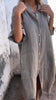 Damen Hemdblusenkleid mit langen Ärmeln und Fronttaschen für den Sommer