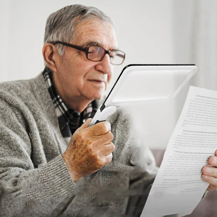 Ganzseitige Handlupe