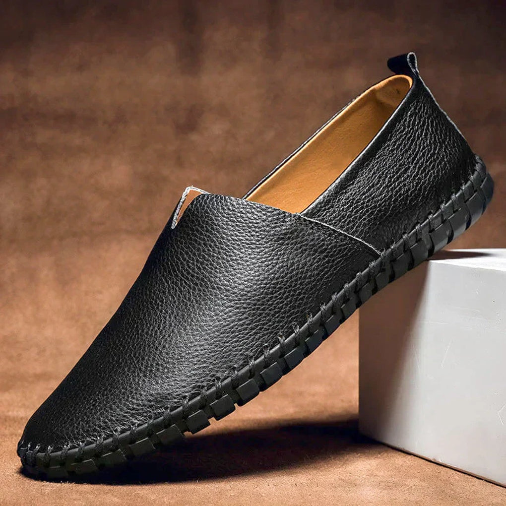 Elegante Slipper aus mattem Echtleder