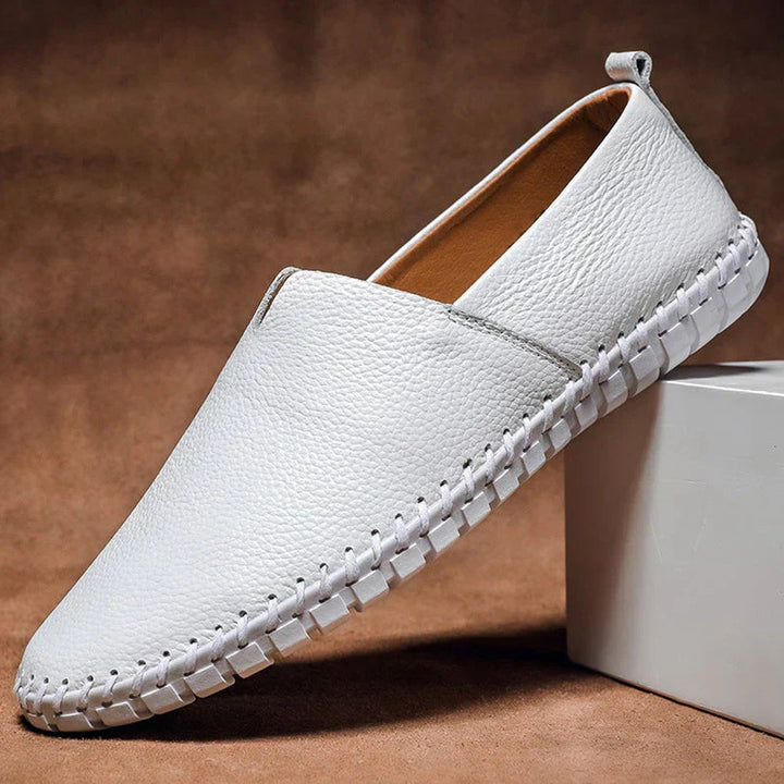 Elegante Slipper aus mattem Echtleder