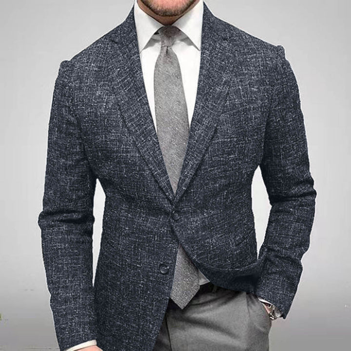 Herren Blazer mit Brusttasche und fallendem Revers