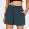 Damen Sommer Shorts mit elastischem Bund und Taschen