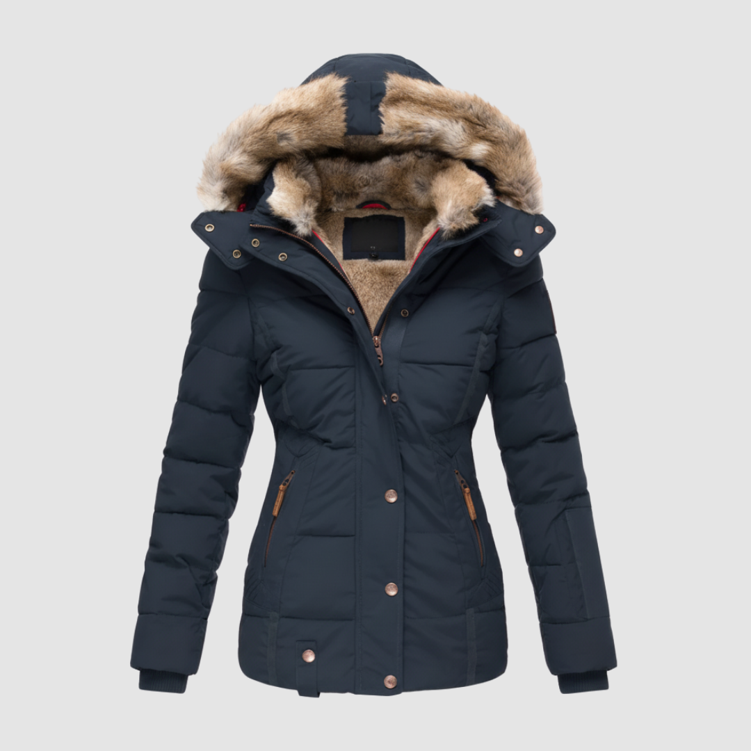 Gesteppte Jacke mit Kapuze für Damen