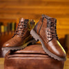 Elegante Herrenstiefel mit Reißverschluss aus Leder Elegant und strapazierfähig