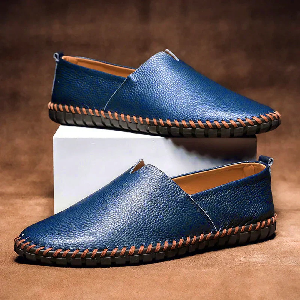 Elegante Slipper aus mattem Echtleder