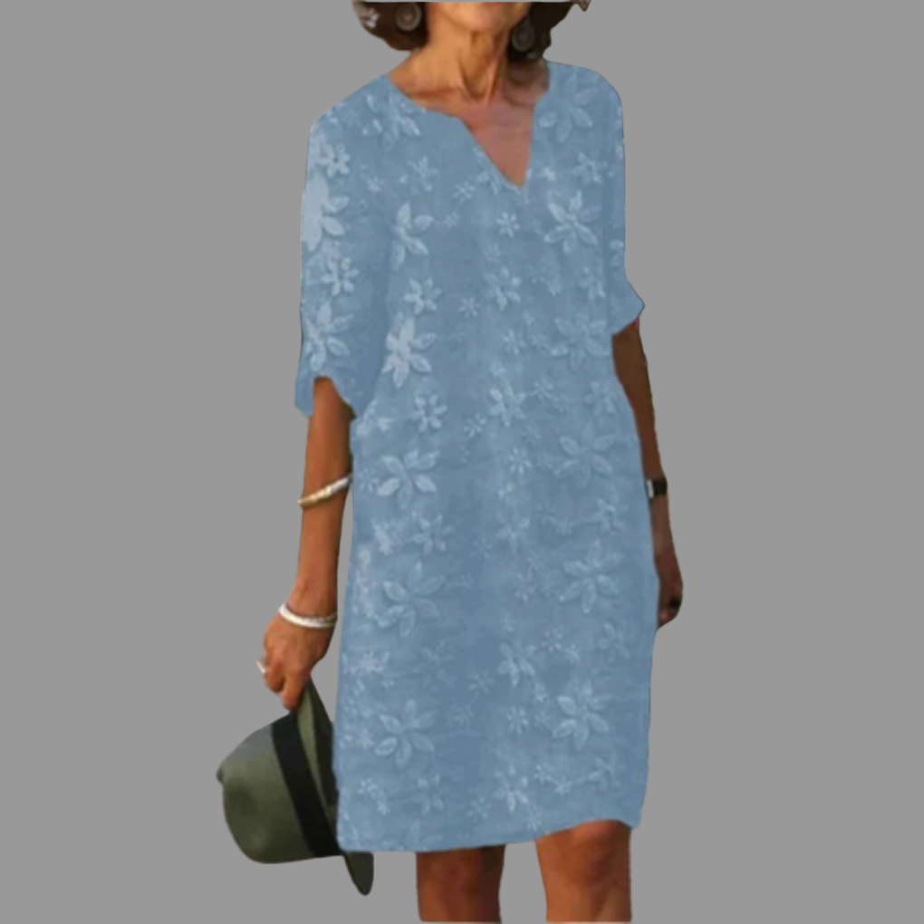 Damen Midikleid – Moderner Style mit floralem Design