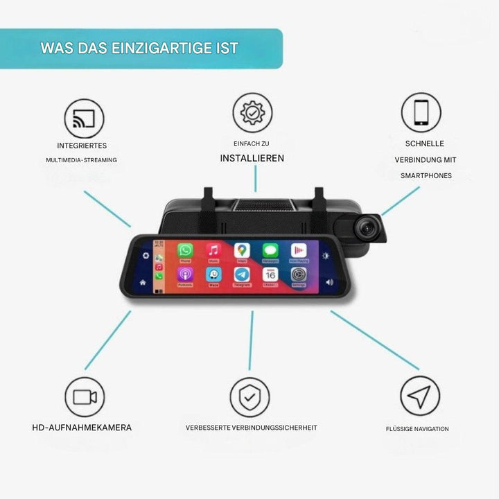 Rückspiegel-Dashcam CarPlay