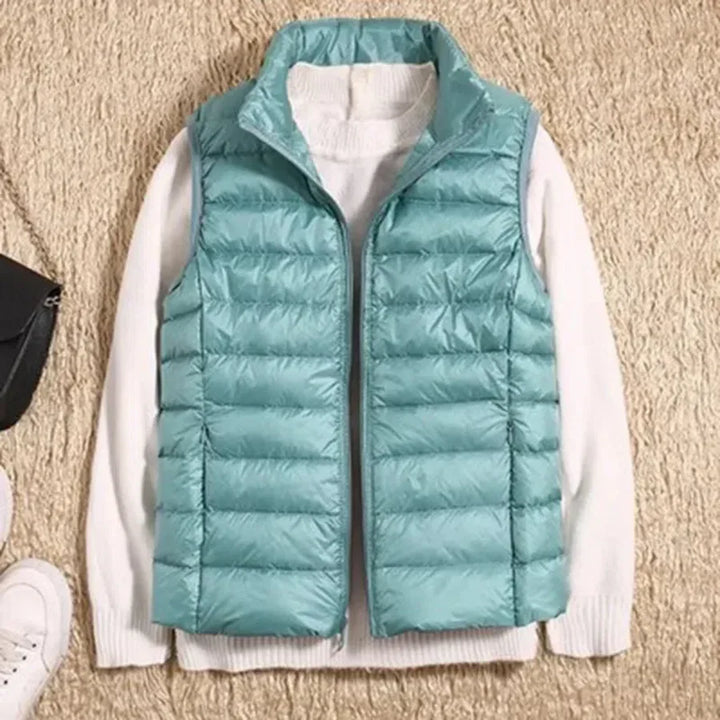 Windabweisende Damen-Weste mit Reißverschluss