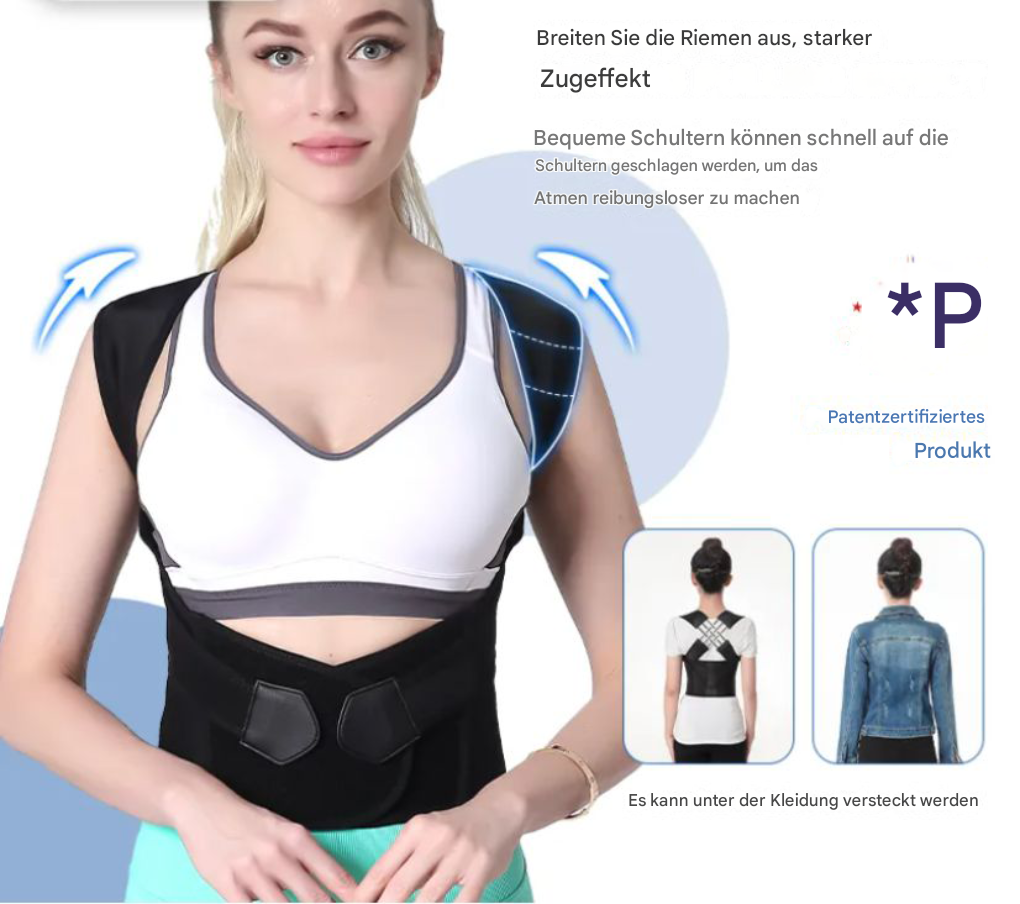 Sofortige Haltungskorrektur für Rücken und Schultern