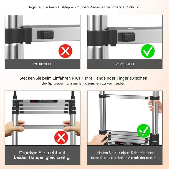 5 m/16,4 ft Teleskopleiter