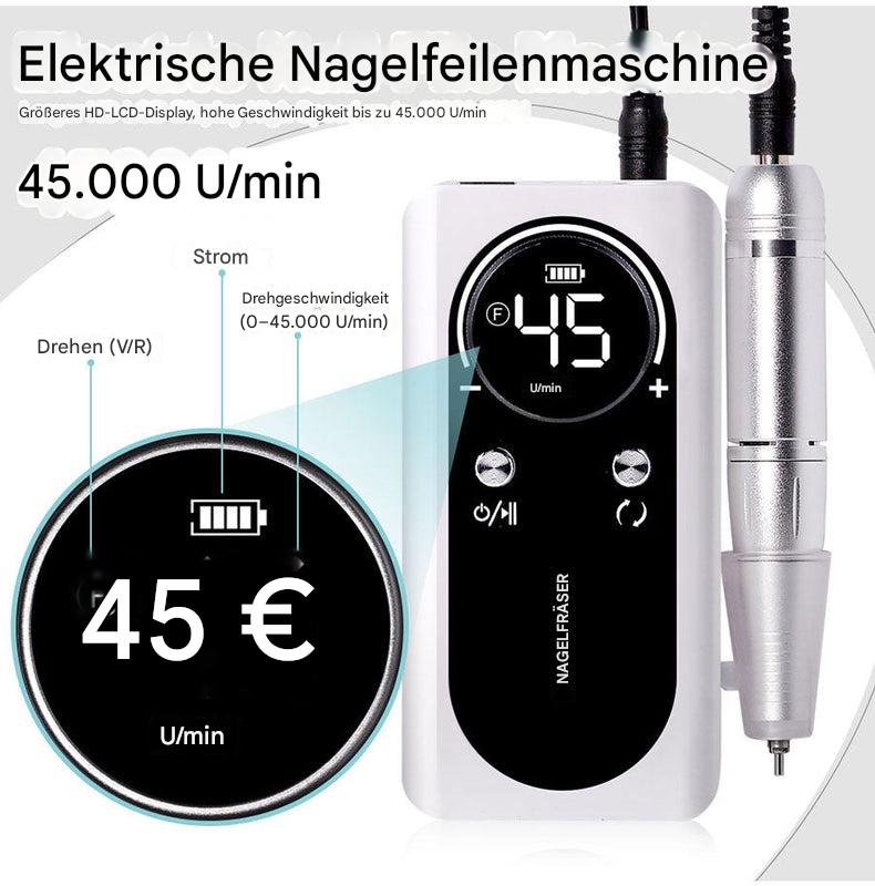 Wiederaufladbarer elektrischer Nagelbohrer mit 45.000 U/min