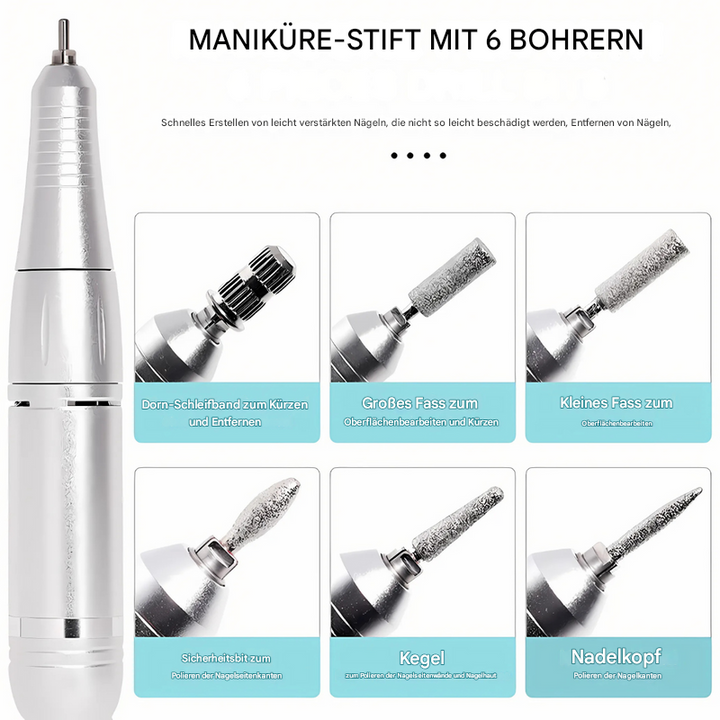 Wiederaufladbarer elektrischer Nagelbohrer mit 45.000 U/min