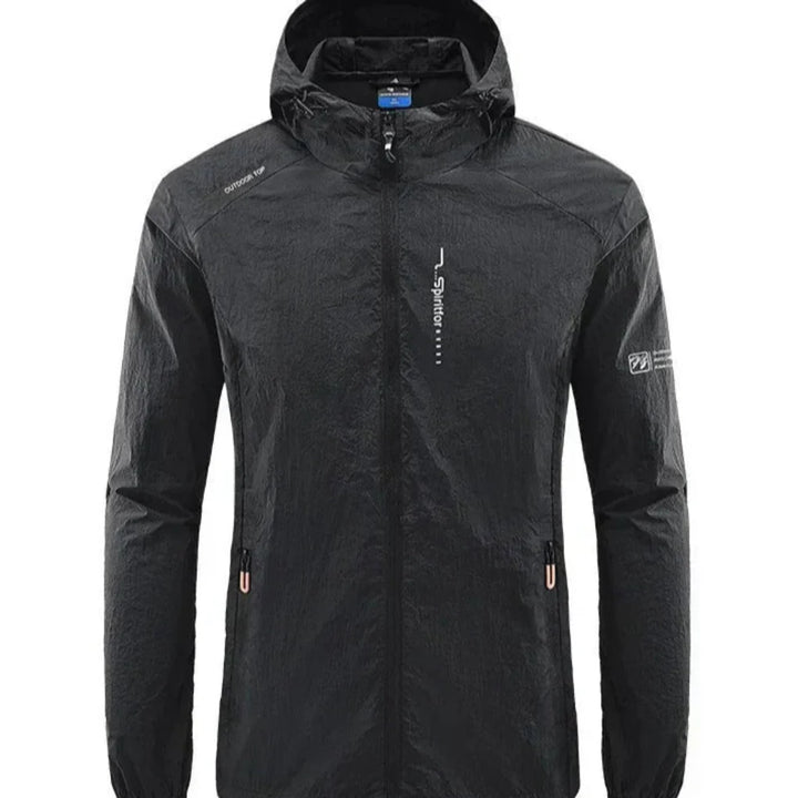 Ultraleichte, wind- und sonnengeschützte Sommerjacke mit Kapuze für Herren