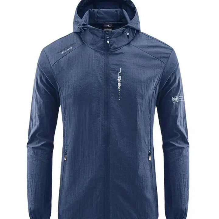 Ultraleichte, wind- und sonnengeschützte Sommerjacke mit Kapuze für Herren
