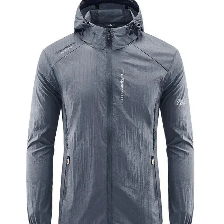 Ultraleichte, wind- und sonnengeschützte Sommerjacke mit Kapuze für Herren