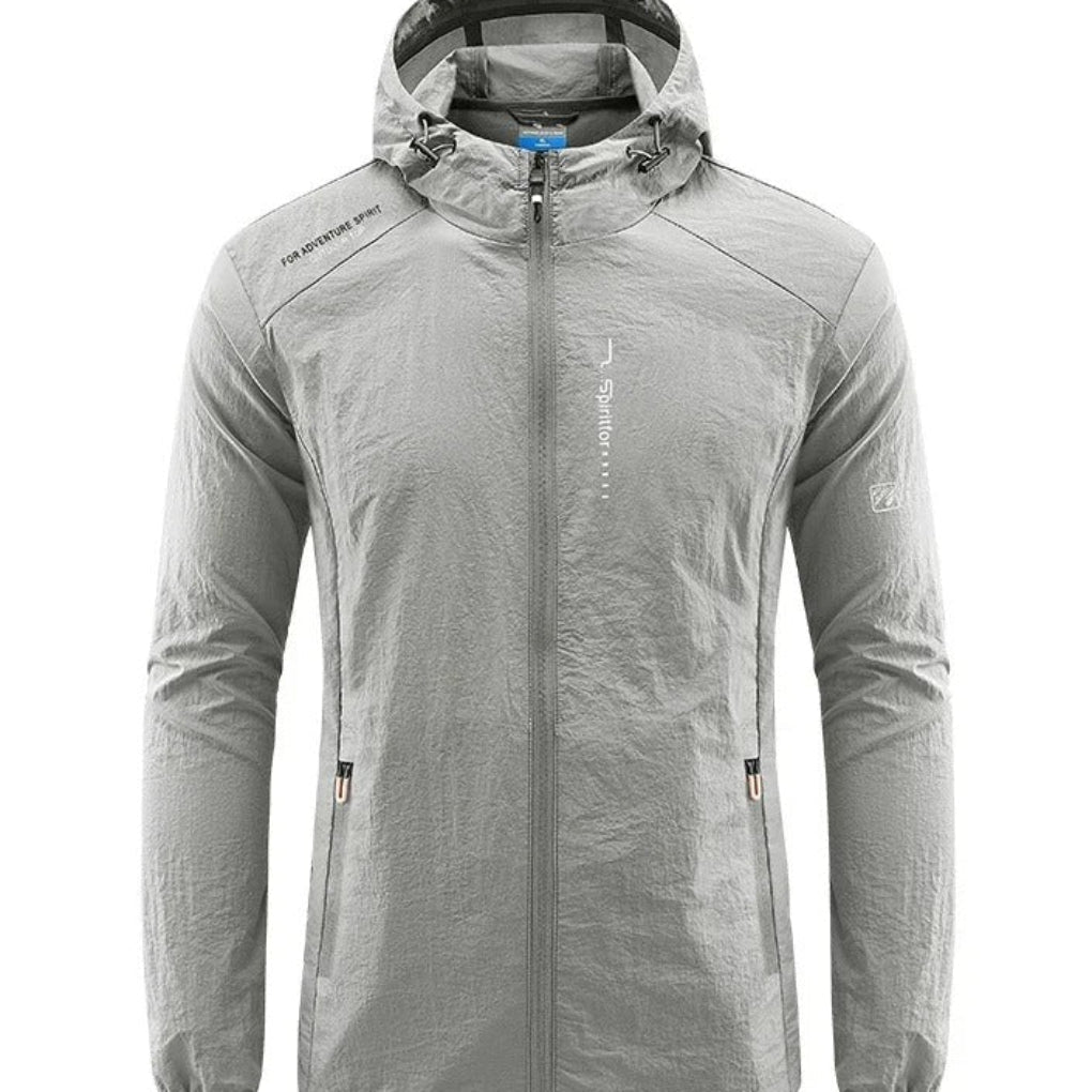 Ultraleichte, wind- und sonnengeschützte Sommerjacke mit Kapuze für Herren