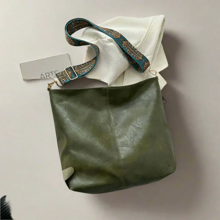 Vintage-Ledertasche für Damen