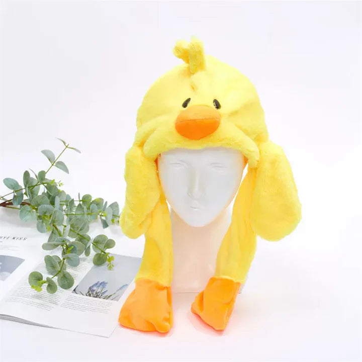 Bounce Bunny – Niedliche Mütze mit beweglichen Ohren für Spaß und Wärme