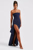 Asymmetrisches, schulterfreies Maxikleid für Damen